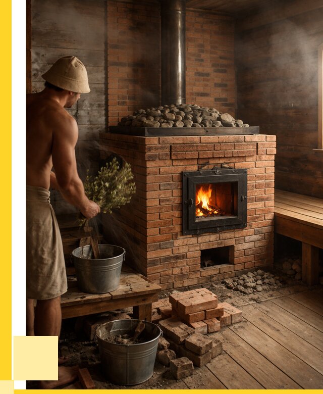 Кирпичные банные печи в Братске от 91836 р. | ЭриданБрт