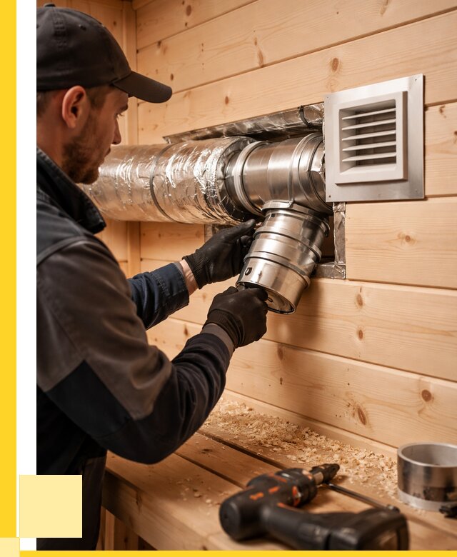 Монтаж вентиляции бани в Братске от 12245 р. | ЭриданБрт