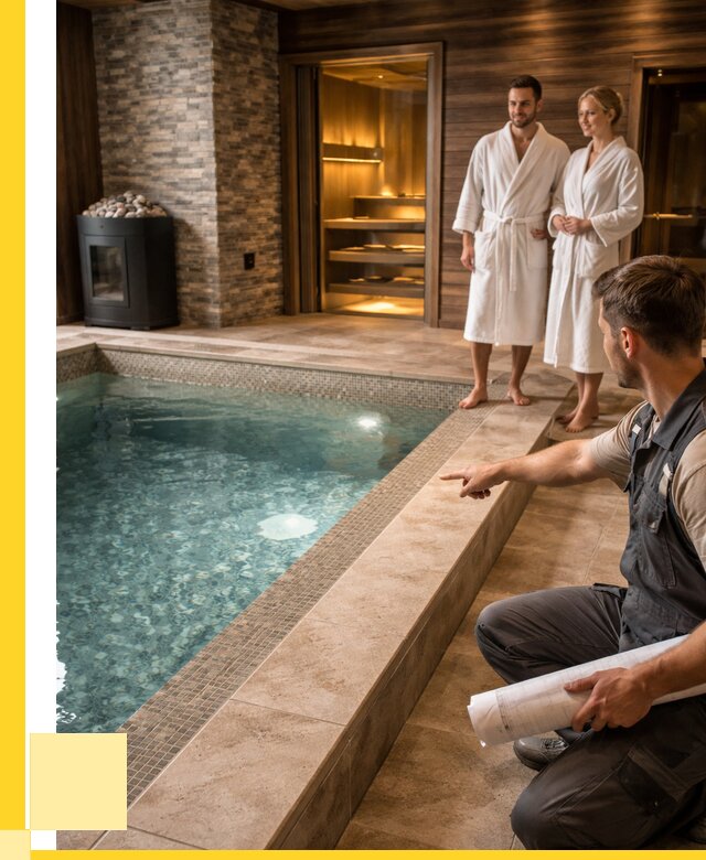 Проект бани с бассейном под ключ в Братске от 66326 р. | ЭриданБрт