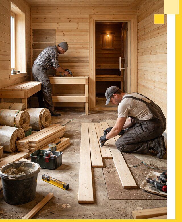 Индивидуальный проект бани с комнатой отдыха под ключ в Братске