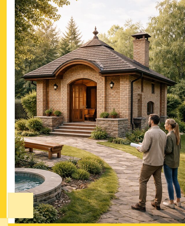 Проект кирпичной бани в Братске от 30612 р. | ЭриданБрт