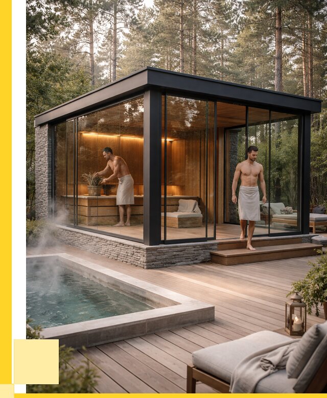 Стеклянные бани и двери в Братске от 459180 р. | ЭриданБрт