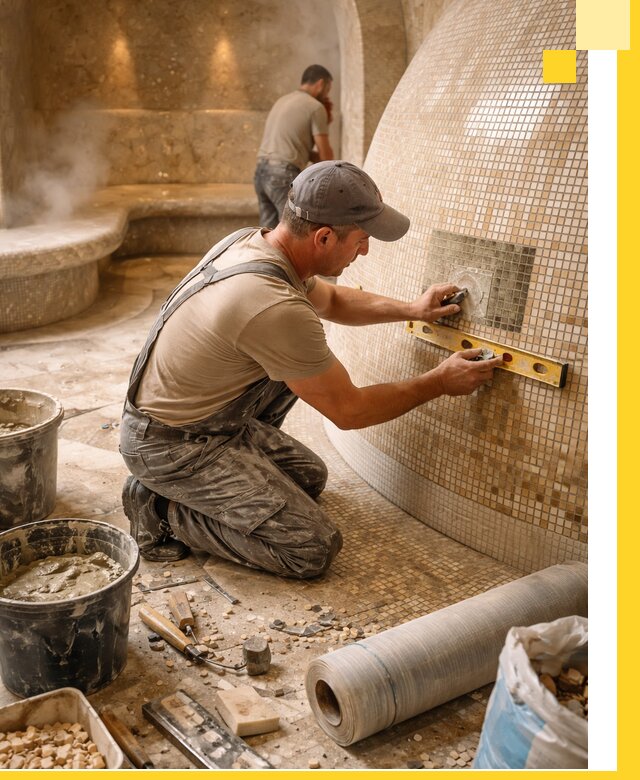 Хамам под ключ в Братске: проектирование, строительство, отделка