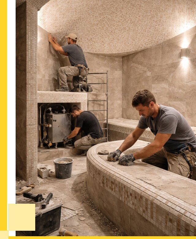 Монтаж хамамов под ключ в Братске от 255100 р. ЭриданБрт