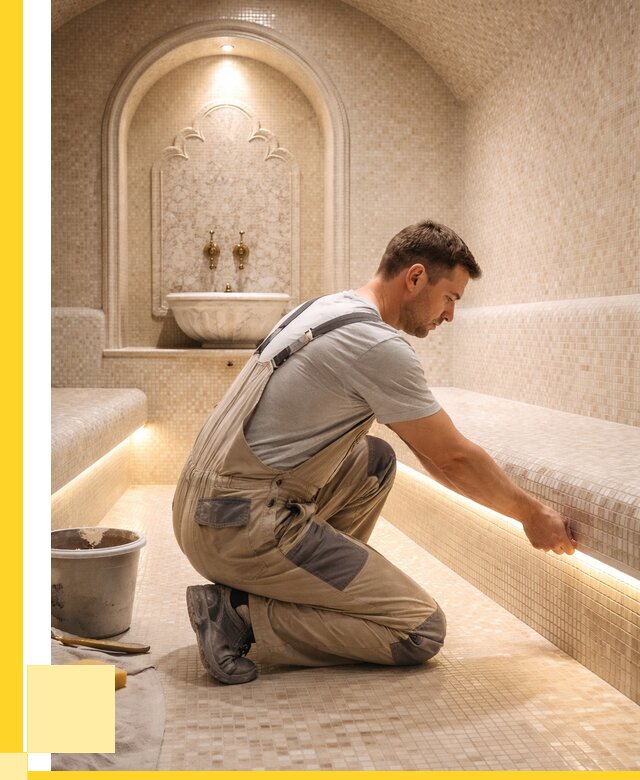 Отделка хамамов под ключ в Братске от 5612 р. | ЭриданБрт