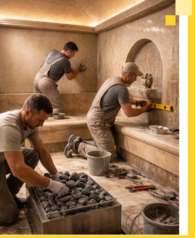 Проектирование и строительство хамама и сауны в Братске