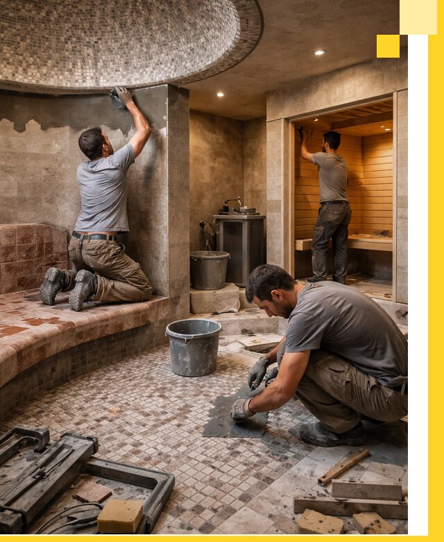 Проект и строительство хамама бани и сауны под ключ в Братске