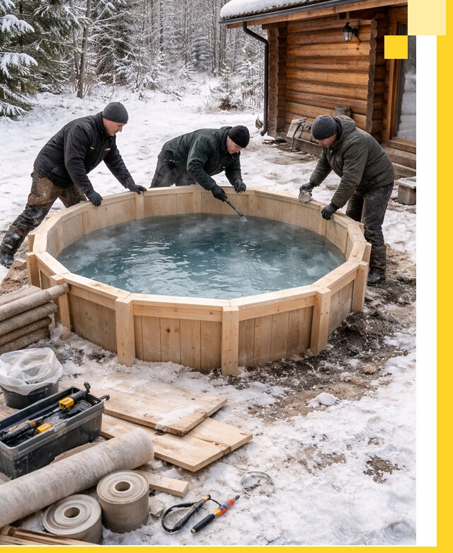 Изготовление и установка ледяных купелей под ключ в Братске