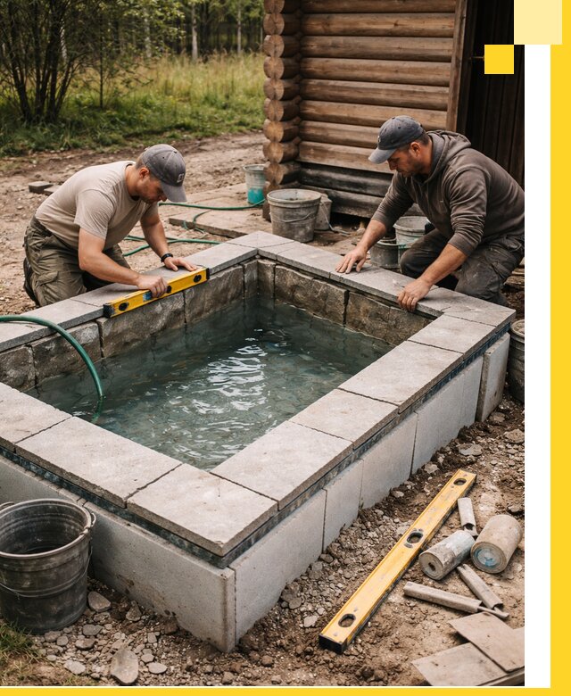 Изготовление и установка холодных купелей под ключ в Братске